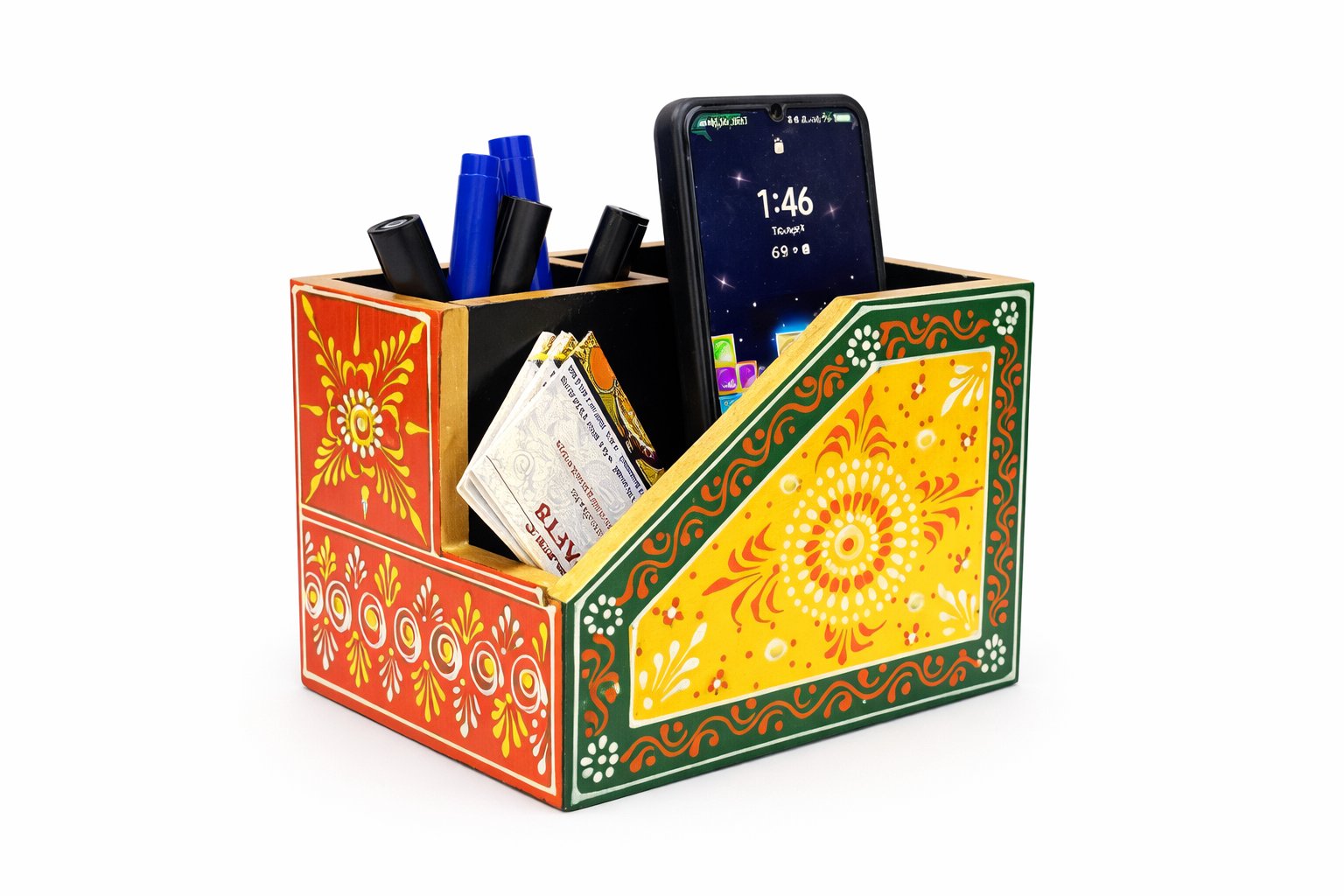 Wooden Desk Organiser